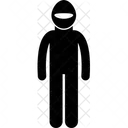 Vollmaske Gesichtsmaske Abdeckung Symbol