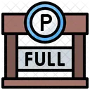 Voller Parkplatz  Symbol