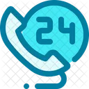 Offnungszeiten Hotline Support Symbol