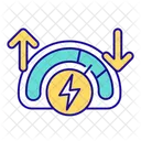 電圧、電力、エネルギー アイコン