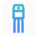 Electronic Electrical Component Outlined Gradient Icon
