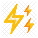 Electricidad Voltaje Rayos Icono