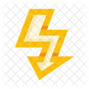 Electricidad Voltaje Rayos Icono