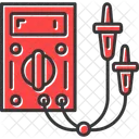Voltimetro Multimetro Probador Electrico Icono