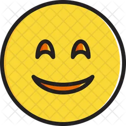 Viso sorridente con occhi sorridenti Emoji Icon