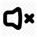 Volume Off X Icon
