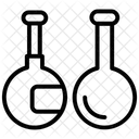 Volumetric Flask Laboratory Testing Chemical Flask Icon