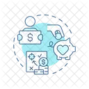 Recaudación de fondos voluntaria  Icono