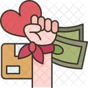 Voluntario Doacao Humanitario Ícone