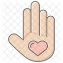 Volunteer Heart Lineal Color Icon Icon