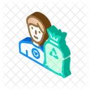 Volunteer Worker Male Icon