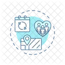 Volunteer Scheduling Nonprofit Icon