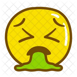 Vomiting Emoji Icon