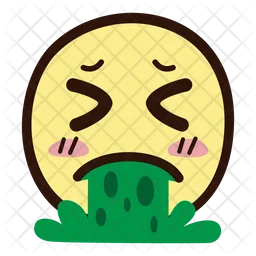 Vomiting Face Emoji Icon