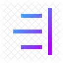 Zitat im Block von rechts nach links  Symbol