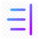 Zitat im Block von rechts nach links  Symbol