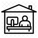 Von Zuhause Aus Arbeiten Symbol