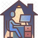 Von Zuhause Aus Arbeiten Symbol