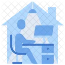 Von Zuhause Aus Arbeiten Symbol