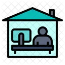 Von Zuhause Aus Arbeiten Symbol