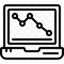 Online Verlustdiagramm Liniendiagramm Liniengraph Symbol