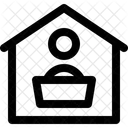 Von zuhause aus arbeiten  Symbol