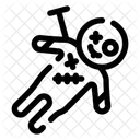 Voodoo Doll Horror Stitching Icon
