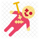 Voodoo Doll Horror Stitching Icon