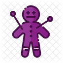 Voodoo Doll Black Magic Scary Icon