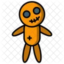 Voodoo Puppe Schwarze Magie Halloween Icon