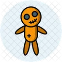 Voodoo Puppe Schwarze Magie Halloween Icon