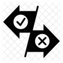 Vor Und Nachteile Negativ Symbol