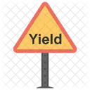 Ertrag Zeichen Strasse Symbol