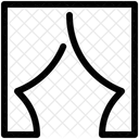 Vorhang Textil Stoff Symbol