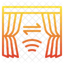 Vorhang WLAN Io T Internet Dinge Symbol