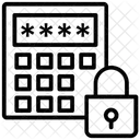 Vorhangeschloss Passwort Passkey Symbol