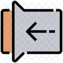 Geste Zuruck Gleiten Symbol