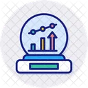 Vorhersage Analyse Regression Symbol