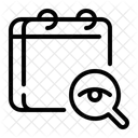 Vorschau Tag Kalender Zeitplan Symbol