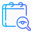 Vorschau Tag Kalender Zeitplan Symbol