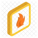 Vorsicht vor Flammen  Symbol