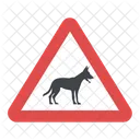 Vorsicht vor Hund  Symbol