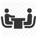 Job Vorstellungsgesprach Mitarbeiter Symbol