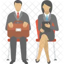 Mann Frau Job Symbol