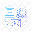 Vorwartstechnik Technik System Symbol