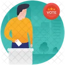 Emision De Votos Votacion Votacion Icono