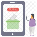 Votacion Votacion En Linea Eleccion En Linea Icono