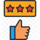Voto Estrellas Calidad Icono