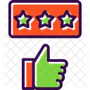 Voto Estrellas Calidad Icono