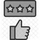 Voto Estrellas Calidad Icono
